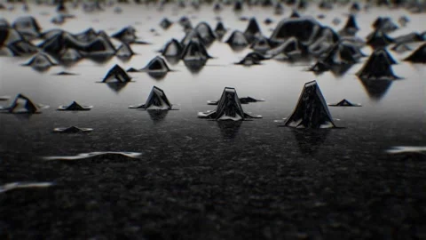 Abstract black stone floor background loop Stock Footage 265246589