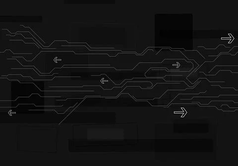 Abstract black technology background Abstract black technology drawing bac... Stock Photos