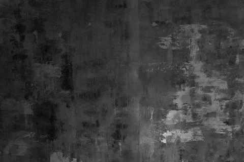 Abstract black textured background with rough brush strokes and artistic gr.. Stock Photos
