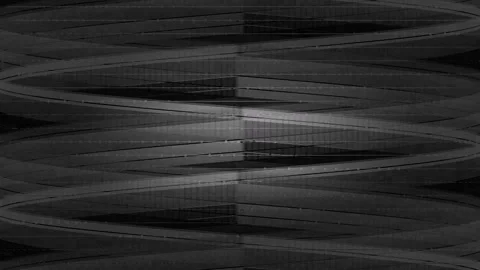 Abstract Black Textured Glitch Background with Wavy Patterns Vídeo Stock 336776232