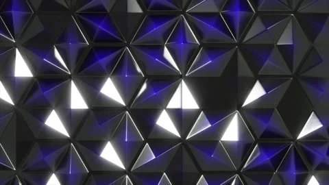 Abstract black triangle diamond loop background Stock Footage 174197485