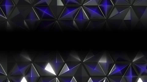 Abstract black triangle diamond loop background Stock Footage 174197571