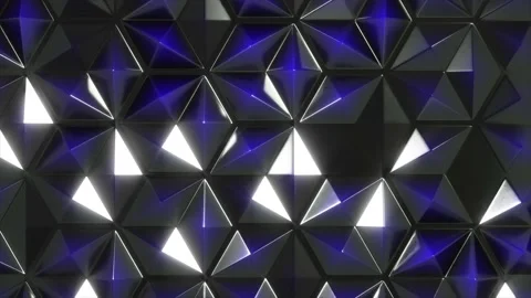Abstract black triangle diamond loop background Stock Footage 174197595