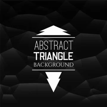 Abstract black triangle pattern Illustrazione stock