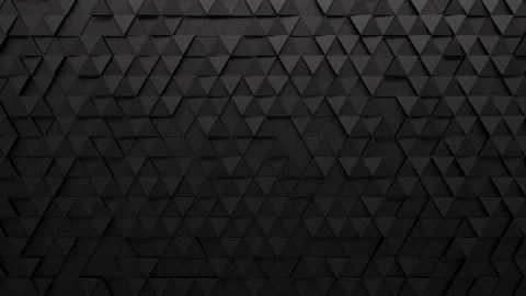 Abstract black triangle pattern looping animation Video stock 320647555