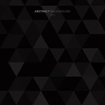 Abstract black triangles pattern on dark background minimal style. 스톡 일러스트