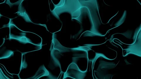Abstract black turquoise background, liquid pattern, 4K seamless loop animation Stock Footage 297870284