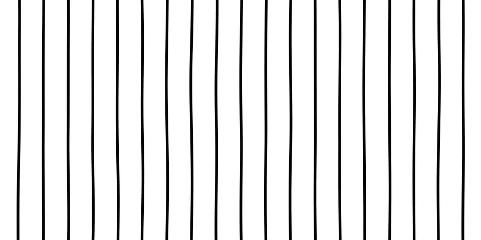 Abstract black vertical thin uneven parallel brush line stripes pattern iso.. Illustrazione stock