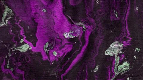 Abstract black-violet-green background with hand-painted marble texture. Stock Illustration