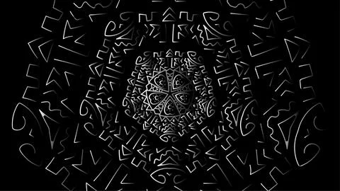 Abstract black vortex pattern background vector illustration. Stock Illustration