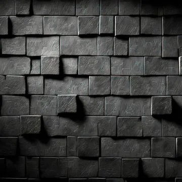 Abstract black wall texture background Stock Illustration