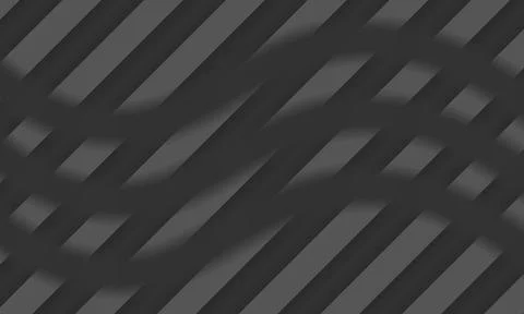 Abstract black wave with diagonal gray stripes pattern background. Illustrazione stock