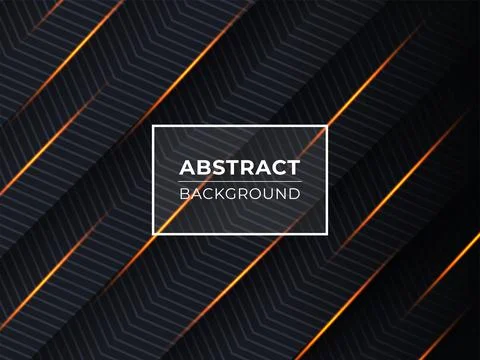 Abstract Black Wave Strip Layer Background with Lights Line. Illustrazione stock