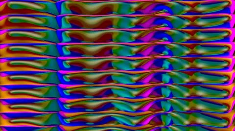 Abstract black wave three-dimensional background. 3d render illustration Stock Illustration