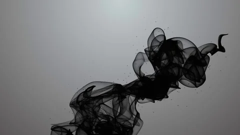 Abstract black waves on a light background Stock Footage 103405353