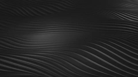 Abstract Black Waves Looping 3D Animation Stock Footage 145771425