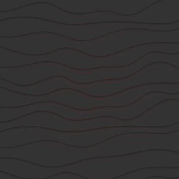 Abstract black waves pattern with red lines Stock Illustration