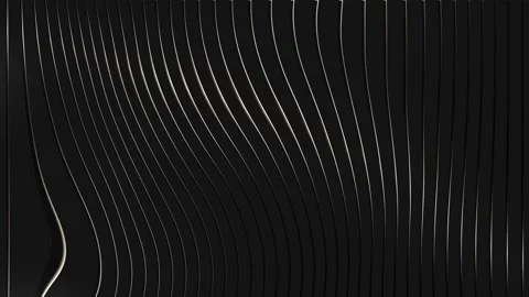Abstract Black Wavy Lines Background Animation Stock Footage 316305255