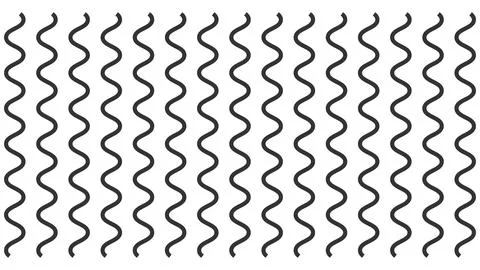 Abstract Black Wavy Vertical Line Pattern on White Background イラスト素材