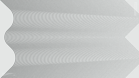 Abstract black wavy zigzag lines optical illusion background. Vector illust.. Stock Illustration