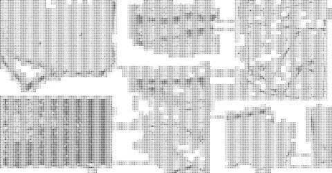 Abstract black white and gray dot pattern on precise grid background with ci Stock Illustration