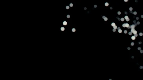 Abstract black white background with blurred lights in bokeh style (4K) Stock-Footage 126046865