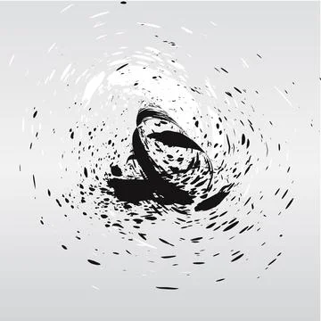 Abstract Black White Background Stock Illustration