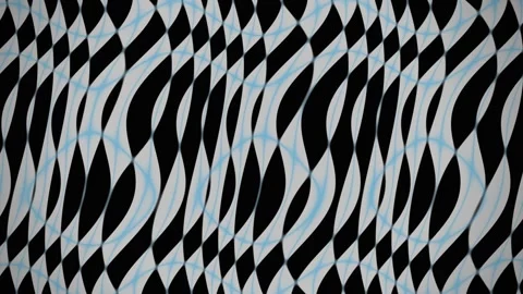 Abstract Black White Blue Pattern Seamless Loop Stock Footage 340613188