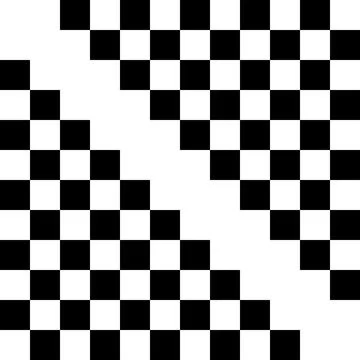Abstract Black White Checkerboard Pattern Graphic Design Stock Illustration
