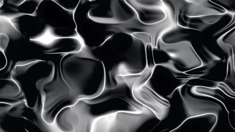 Abstract black white pattern of swirling organic shapes and lighting. Stock Footage 316720629