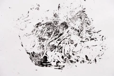 Abstract black white texture on white paper like a marble Stock Photos