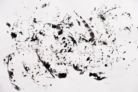 Abstract black white texture on white paper like a marble Stock Photos