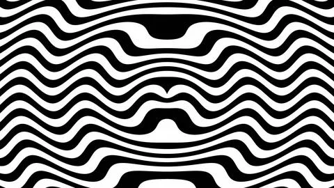 Abstract black white wavy pattern design background Stockillustratie