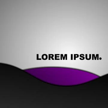 Abstract blank background for your text. Wavy black and purple wriggling li.. Stock Illustration