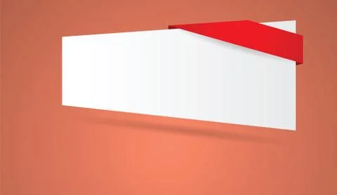 Abstract blank banner Stock Illustration