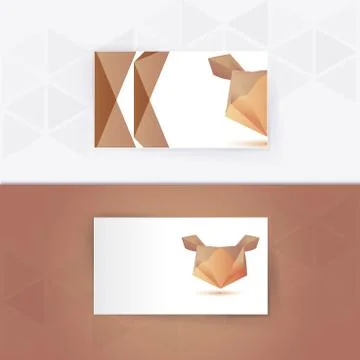 Abstract blank name card template for business artwork Stock Illustration