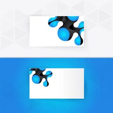 Abstract blank name card template for business artwork Stock Illustration