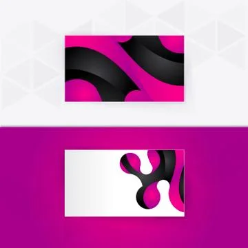 Abstract blank name card template for business artwork Stock Illustration