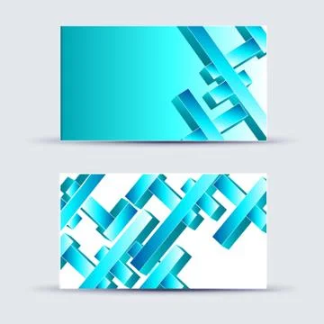 Abstract blank name card template for business artwork Stock Illustration