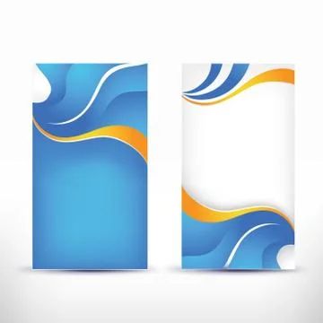 Abstract blank name card template for business artwork Illustrazione stock
