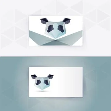 Abstract blank name card template for business artwork Stock Illustration