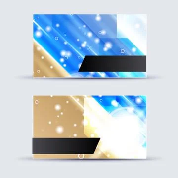 Abstract blank name card template for business artwork Stock Illustration