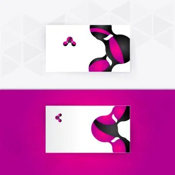 Abstract blank name card template for business artwork Illustrazione stock