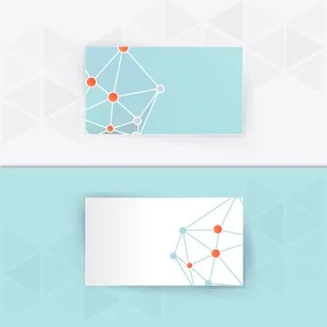 Abstract blank name card template for business artwork Stock Illustration