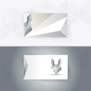 Abstract blank name card template for business artwork Stock Illustration