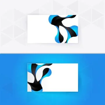 Abstract blank name card template for business artwork Stock Illustration