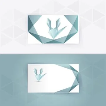 Abstract blank name card template for business artwork Stock Illustration