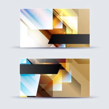 Abstract blank name card template for business artwork Stock Illustration