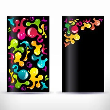 Abstract blank name card template for business artwork Stock Illustration