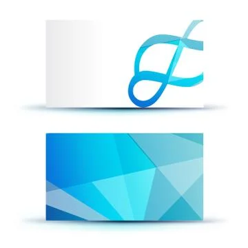 Abstract blank name card template for business artwork Stock Illustration